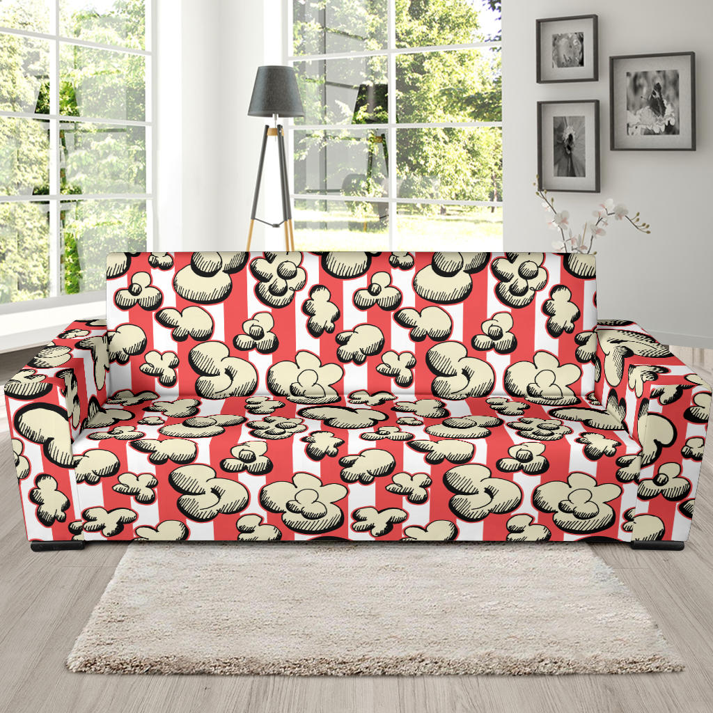 Popcorn Pattern Print Design 05  Sofa Slipcover