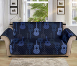 Blue Theme guitar pattern Sofa Cover Protector