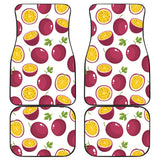 Passion Fruit Design Pattern Front And Back Car Mats