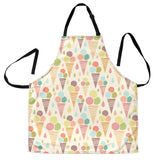 Ice Cream Cone Pattern Adjustable Apron