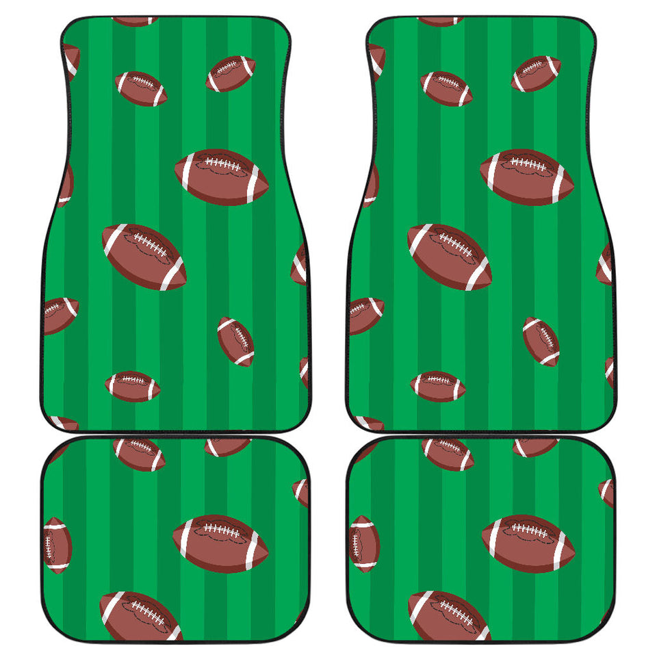 American Football Ball Field Background Front And Back Car Mats