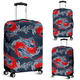 Koi Fish Carp Fishs Hand Drawn Japanese Art Luggage Covers