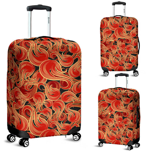 Fire Flame Pattern Luggage Covers