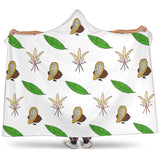 Color Hand Drawn Cocoa Pattern Hooded Blanket