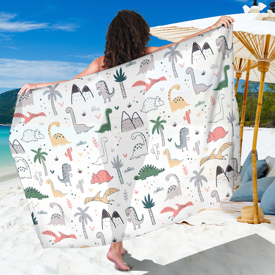 Cute Cartoon Dinosaurs Tree Pattern Sarong