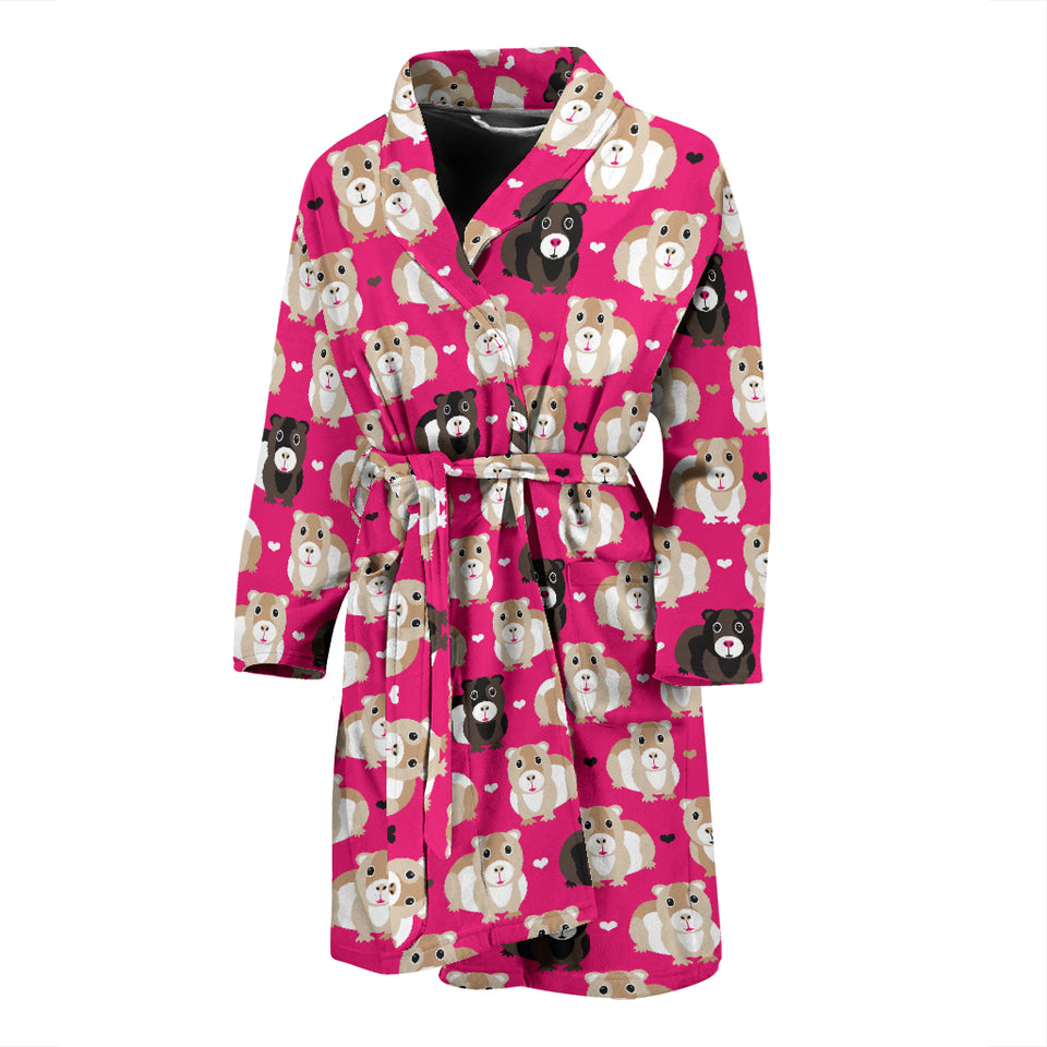 Guinea Pig Pattern Print Design 01 Men's Bathrobe