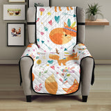 cute tribal fox pattern Chair Cover Protector
