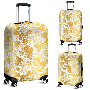 Gold Grape Pattern Luggage Covers