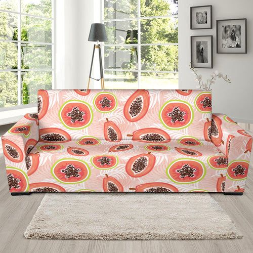 Papaya Leaves Pattern Sofa Slipcover