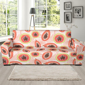 Papaya Leaves Pattern Sofa Slipcover