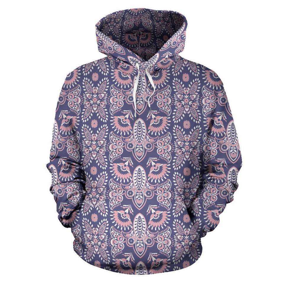 Indian Batik Style Pattern Men Women Pullover Hoodie
