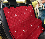 Christmas Tree Star Snow Red Background Dog Car Seat Covers