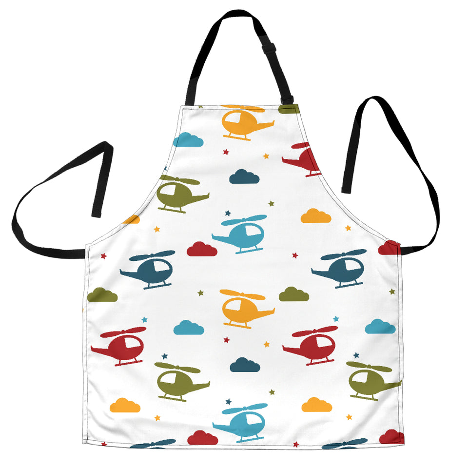 Colorful Helicopter Pattern Adjustable Apron