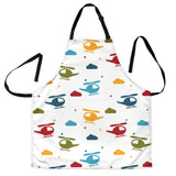 Colorful Helicopter Pattern Adjustable Apron