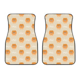 Cute Brown Pomeranian Puppy  Front Car Mats
