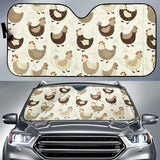 Cute Rooster Chicken Cock Car Sun Shade