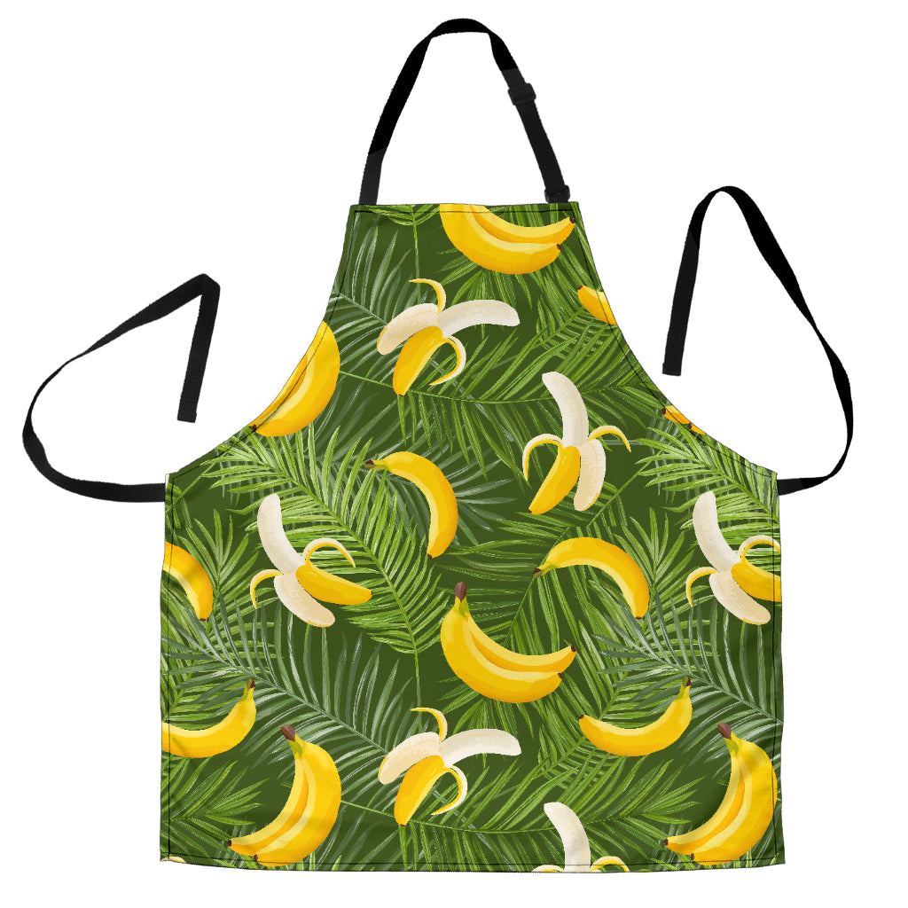 Banana Palm Leaves Pattern Adjustable Apron