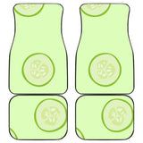 Cucumber Pattern Front And Back Car Mats