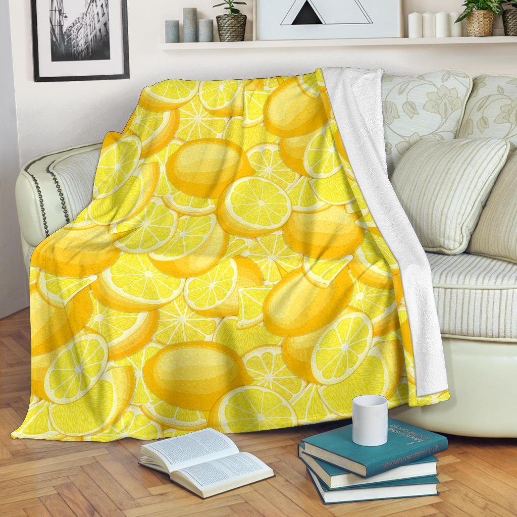 Lemon Pattern Premium Blanket