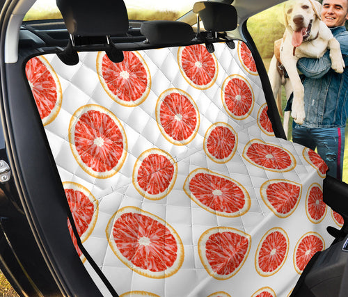 Grapefruit Pattern Dog Car Seat Covers