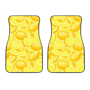 Lemon Pattern Front Car Mats