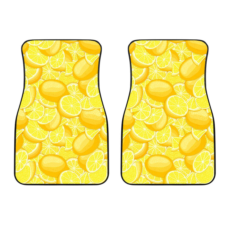 Lemon Pattern Front Car Mats