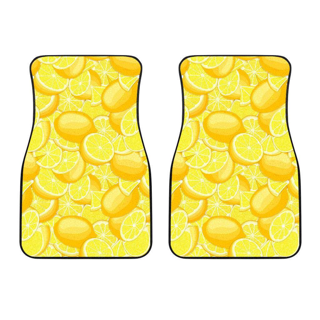 Lemon Pattern Front Car Mats