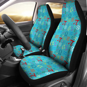 Math Pattern Print Design 02 Universal Fit Car Seat Covers