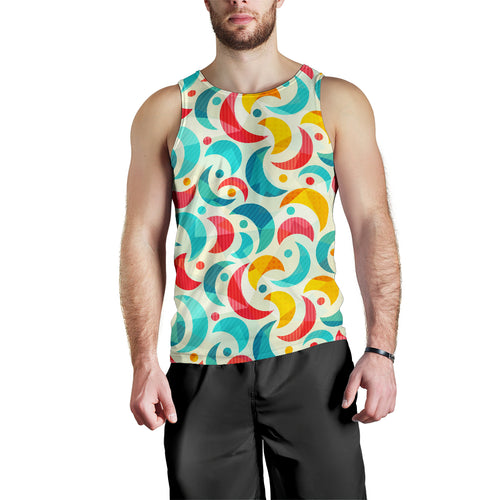 Colorful moon pattern Men Tank Top
