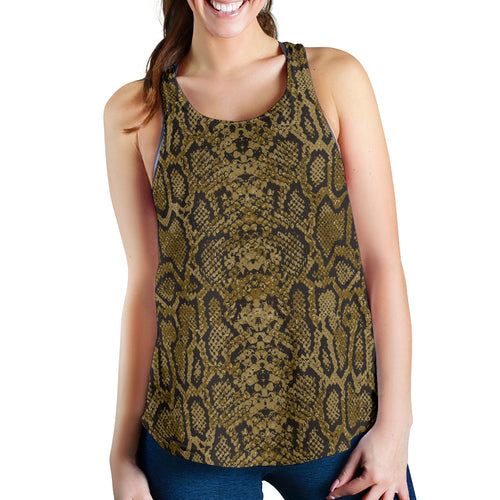 Snake skin pattern Women Racerback Tank Top