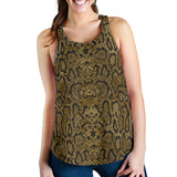 Snake skin pattern Women Racerback Tank Top