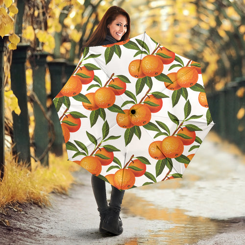 Oranges Pattern Background Umbrella