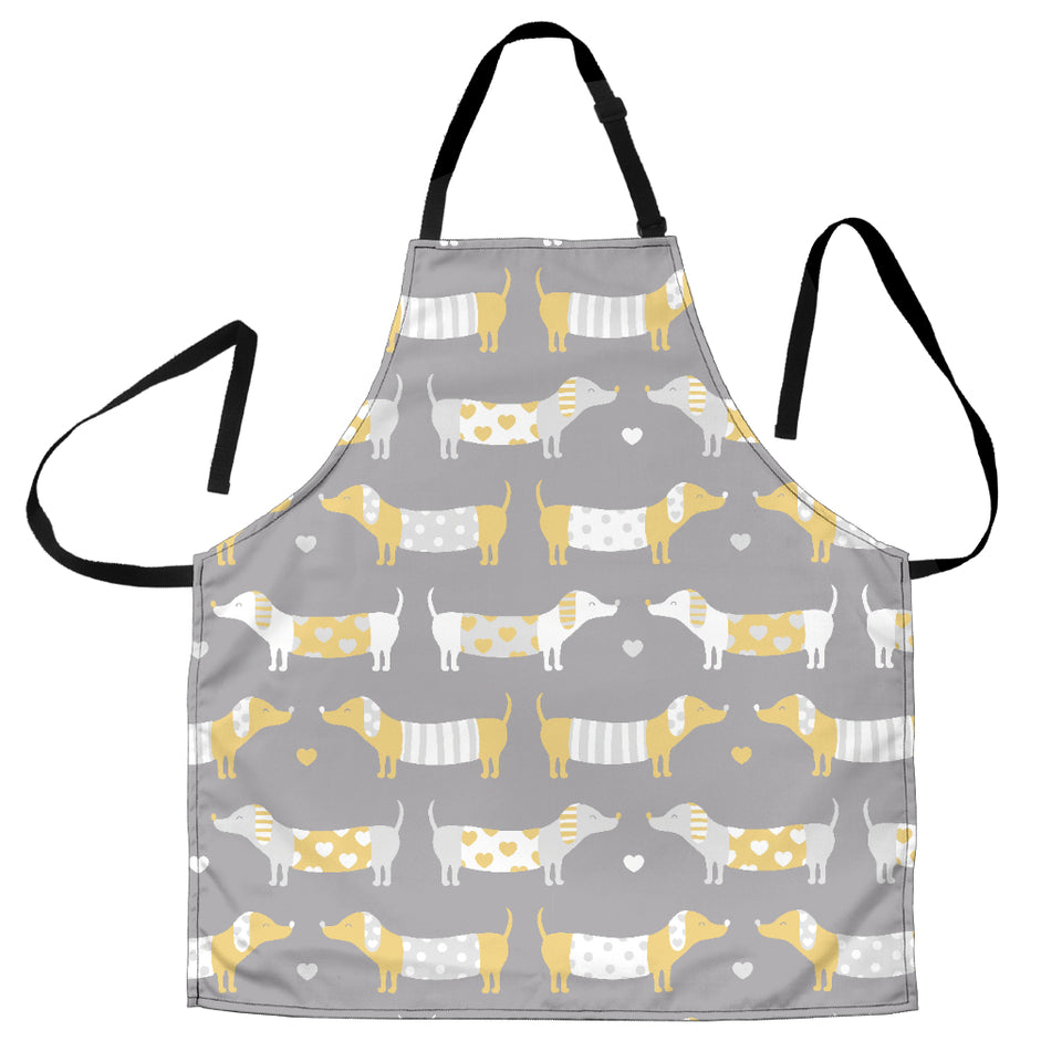 Cute Dachshund Dog Pattern Adjustable Apron