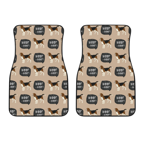 Beagle Pattern  Front Car Mats