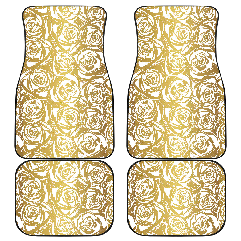 Rose Pattern Print Design 05 Front and Back Car Mats