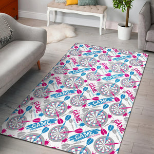 Darts Pattern Print Design 01 Area Rug