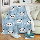 Cute Panda Pattern Premium Blanket