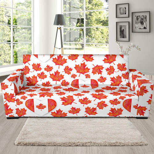 Canada Pattern Print Design 02 Sofa Slipcover