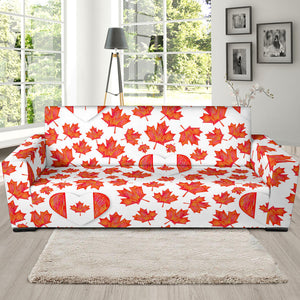 Canada Pattern Print Design 02 Sofa Slipcover