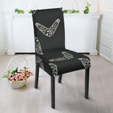 Hand Drawn Boomerang Australian Aboriginal Ornament Dining Chair Slipcover