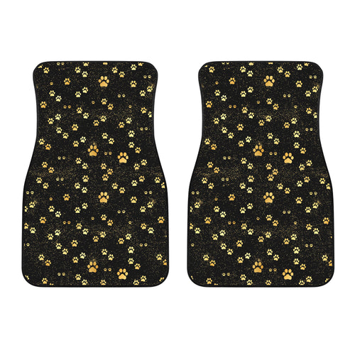 Dog Paws Pattern Print Design 05 Front Car Mats