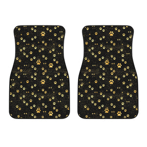 Dog Paws Pattern Print Design 05 Front Car Mats
