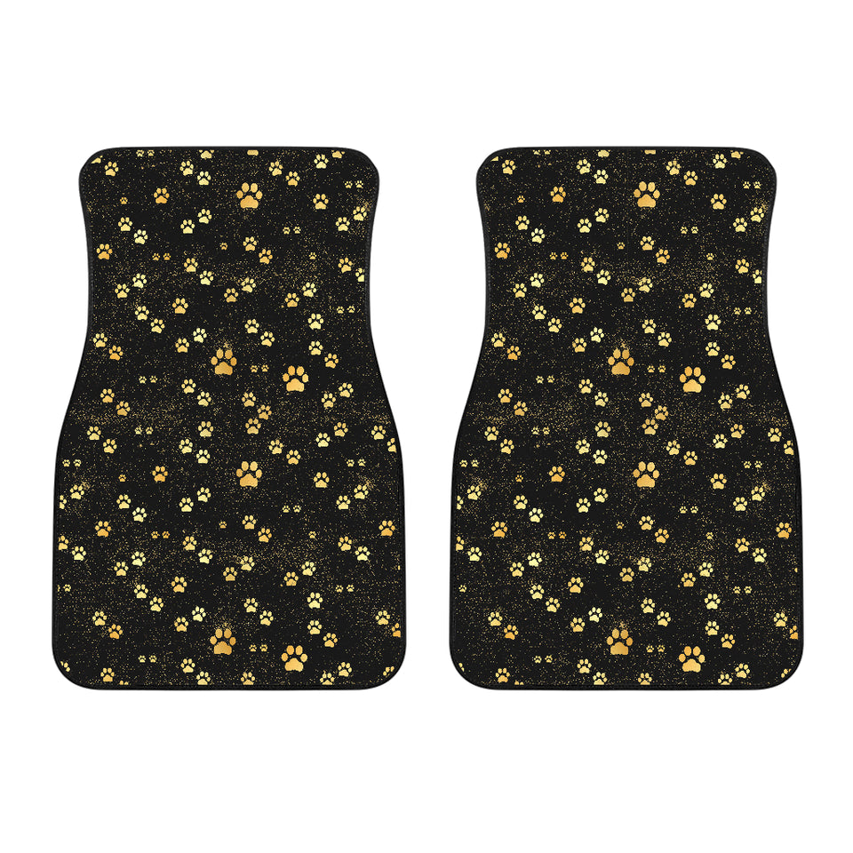 Dog Paws Pattern Print Design 05 Front Car Mats