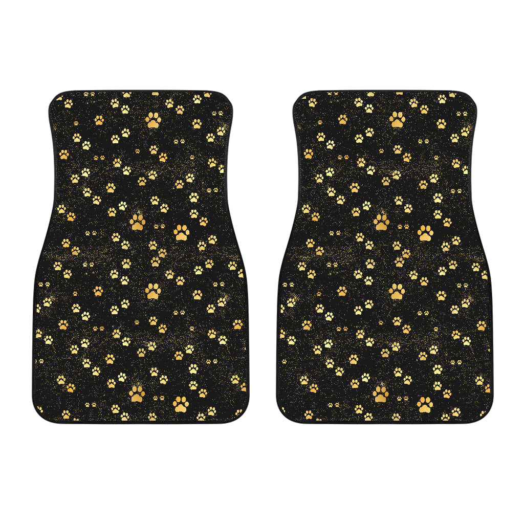 Dog Paws Pattern Print Design 05 Front Car Mats