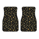 Dog Paws Pattern Print Design 05 Front Car Mats