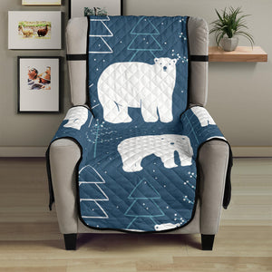 polar bear mother her child pattern Chair Cover Protector