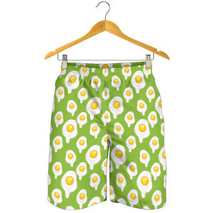 Fried Eggs Pattern Print Design 01 Men Shorts