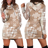 Beautiful Hexagon Japanese  Pattern Women'S Hoodie Dress