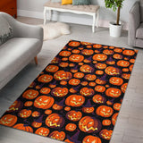 Halloween Pumpkin Pattern Area Rug