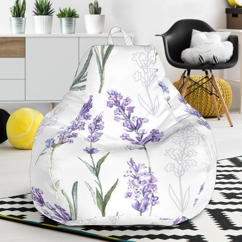Hand Painting Watercolor Lavender Bean Bag Cover